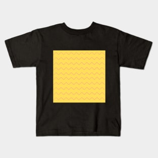 Yellow zigzag pattern Kids T-Shirt